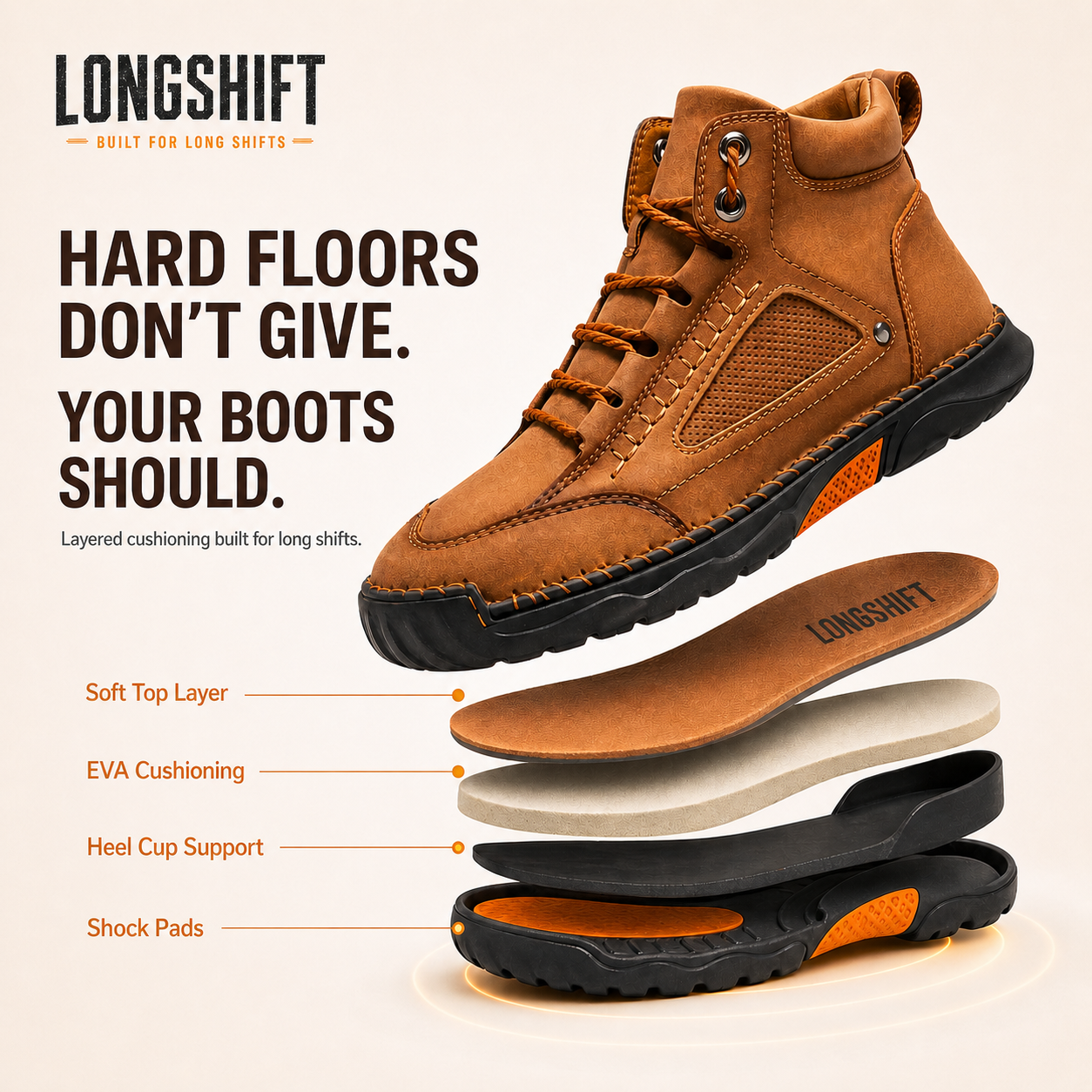 Men’s Comfort Leather Boots