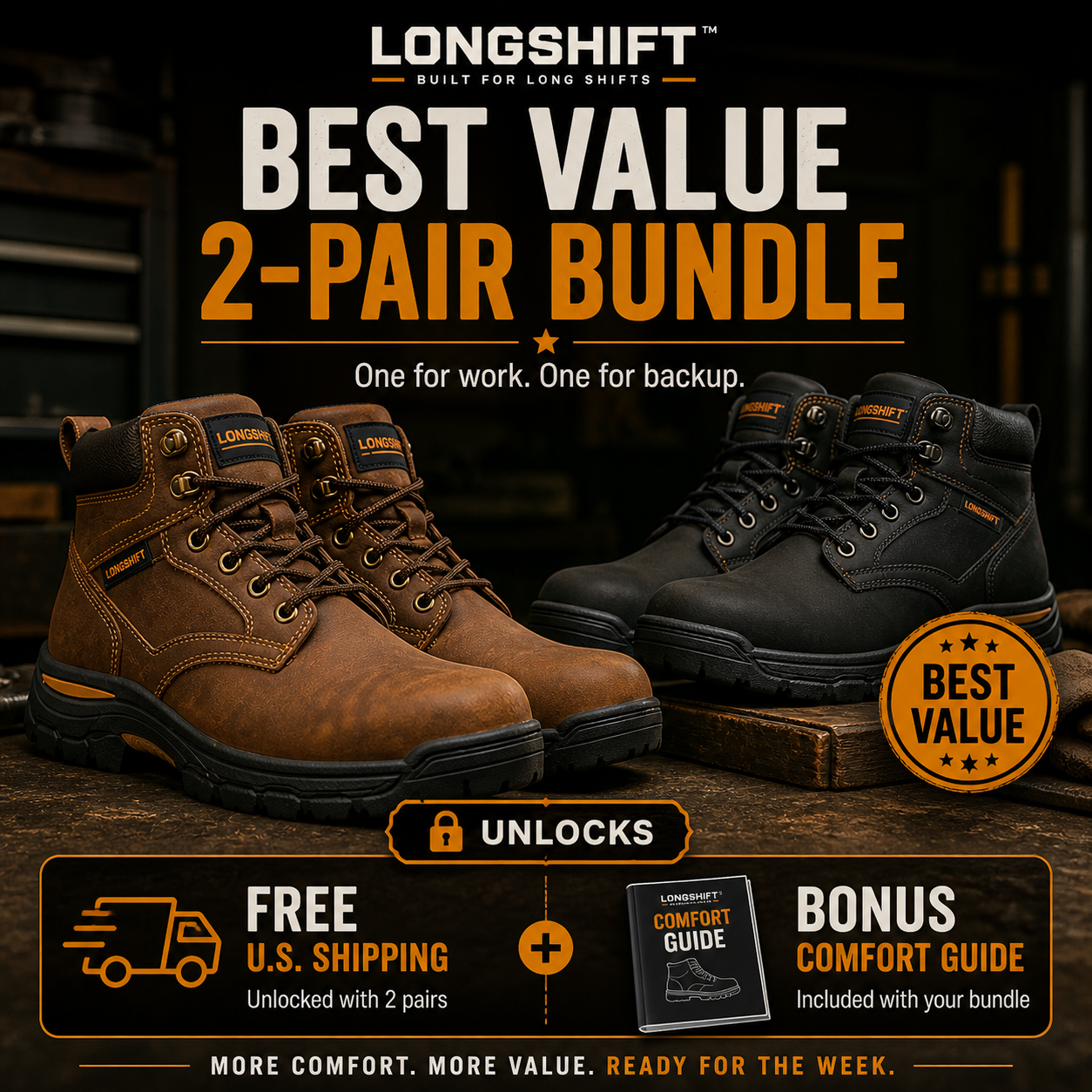 Men’s Comfort Leather Boots