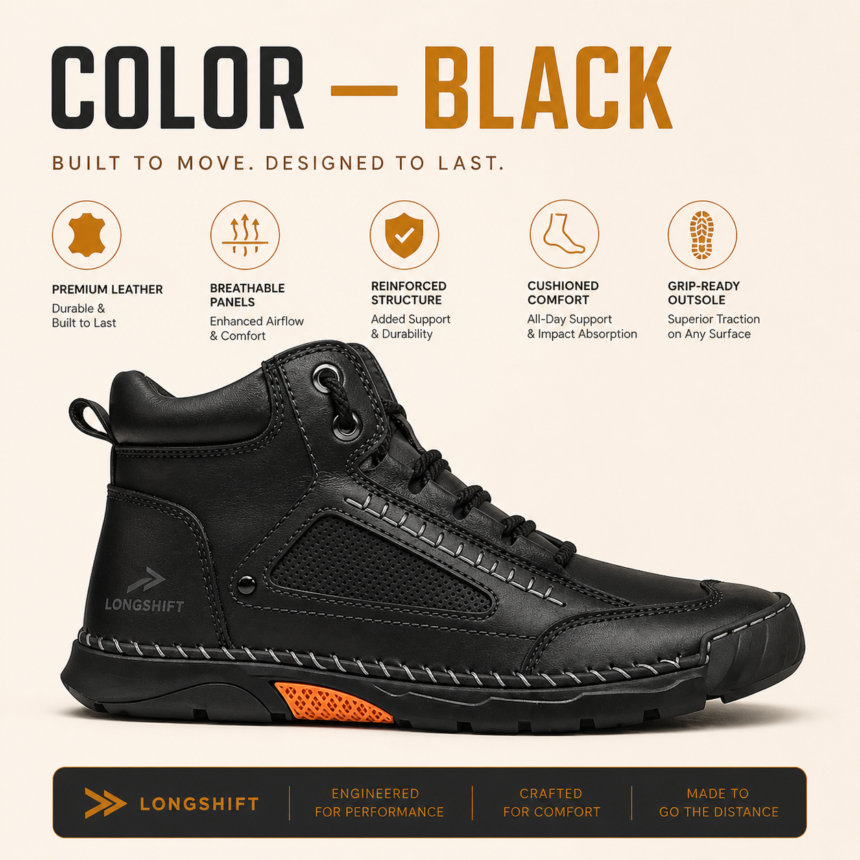 Men’s Comfort Leather Boots