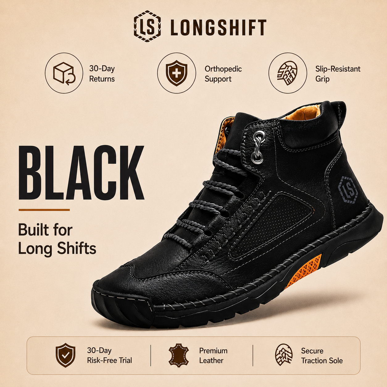 Men’s Comfort Leather Boots