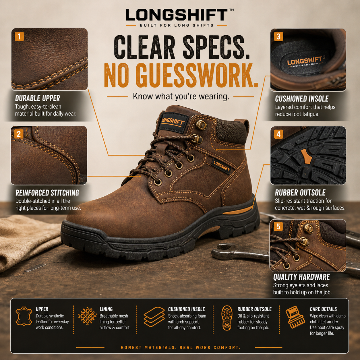 Men’s Comfort Leather Boots
