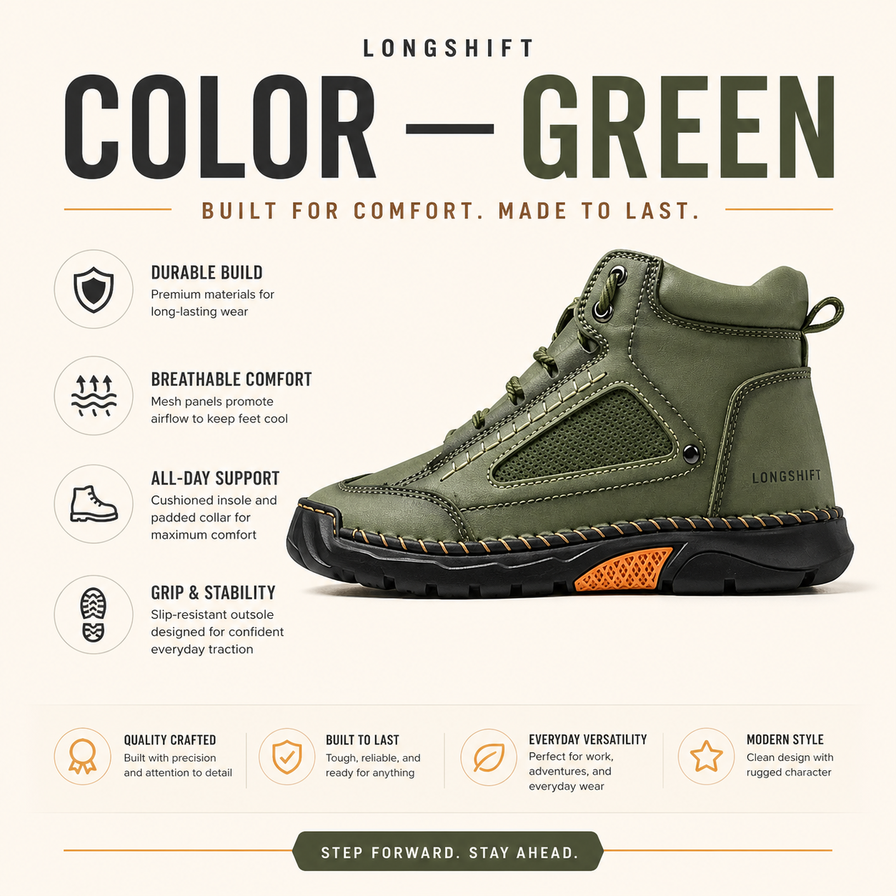 Men’s Comfort Leather Boots